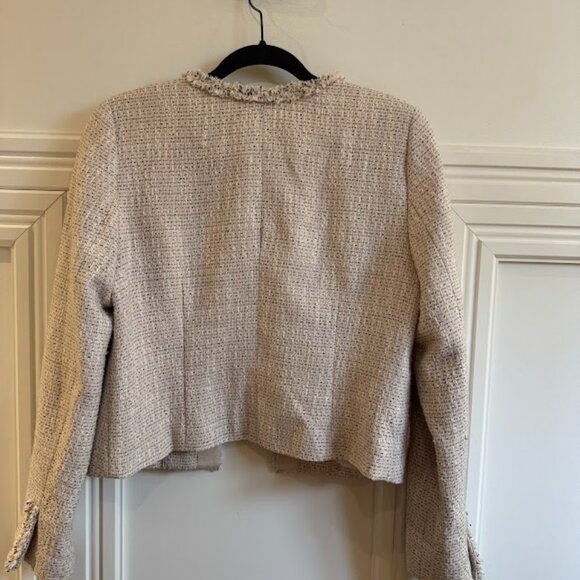 RW&CO Dusty Pink Tweed Jacket - Size 12 - Picture 2 of 4